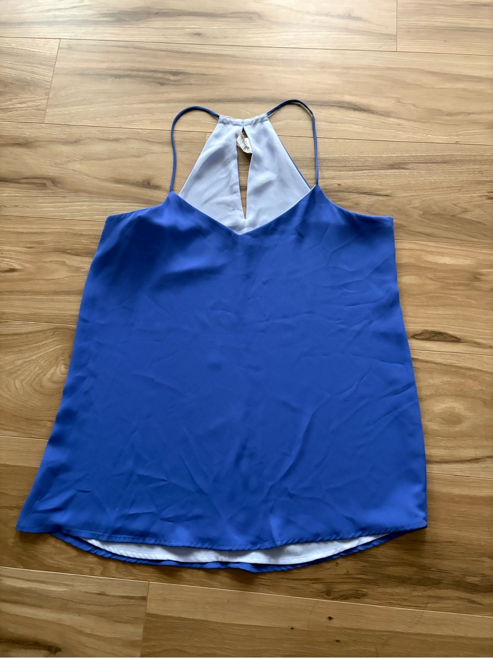 Express Blue Purple Periwinkle Reversible Halter Style Cami